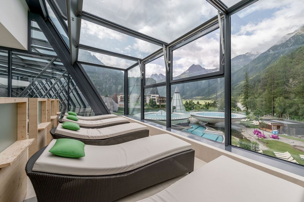 Aqua Dome - Längenfeld im Ötztal - Die Ruhezonen sind elegant und gemütlich gestaltet.  - © Aqua Dome